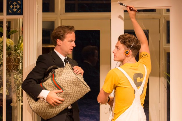 Geoffrey Streatfeild (Daniel) and Lewis Reeves (Eric) in My Night With Reg. Photo by Johan Persson.